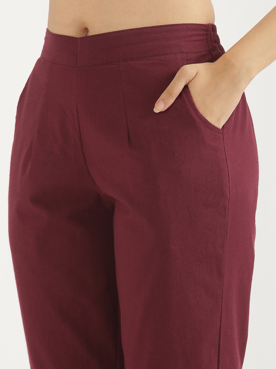 Maroon Everyday Pants