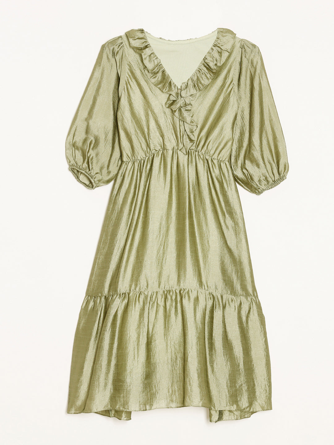 Olive Angarakha Dress