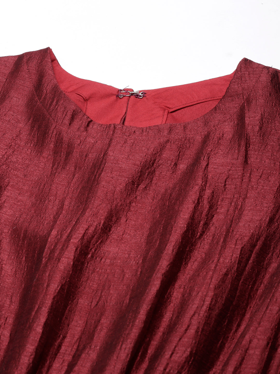 Maroon Midi Dress