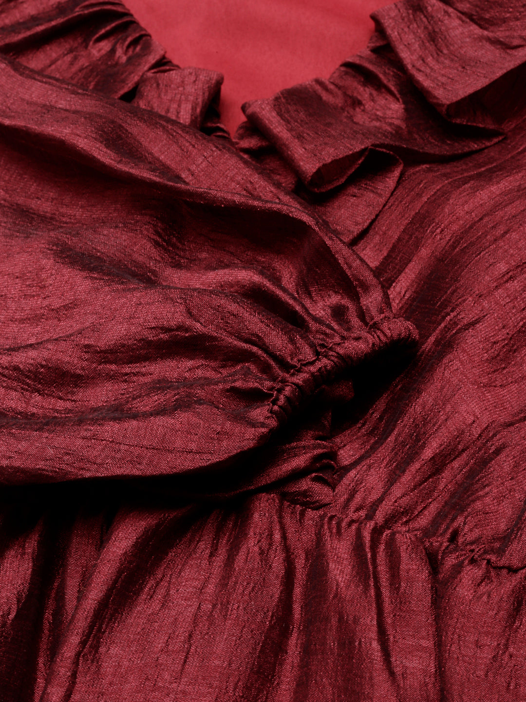 Maroon Angarakha Dress