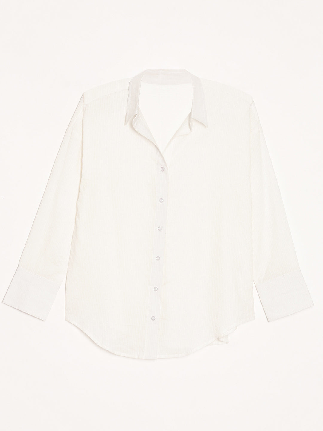 Oversized Cotton Shirts - White
