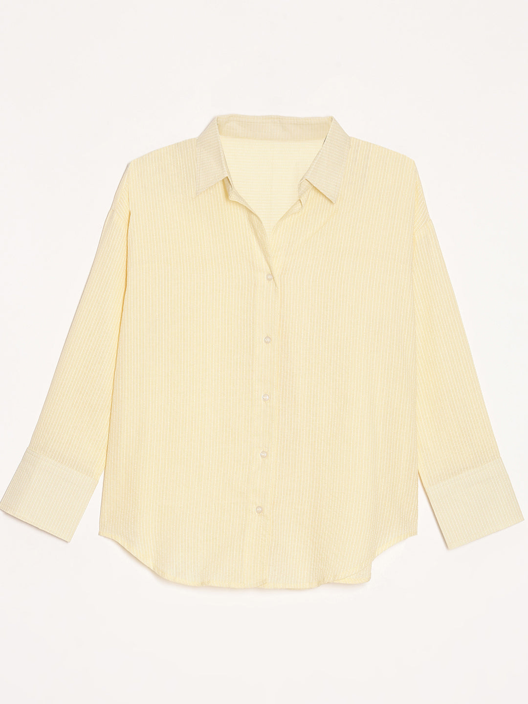 Oversized Cotton Shirts - Cream