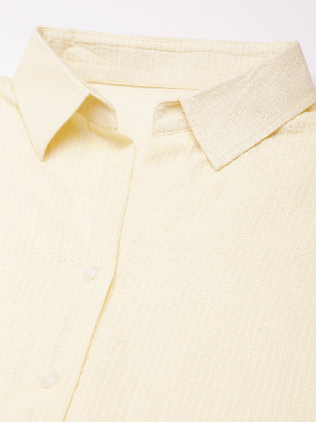 Oversized Cotton Shirts - Cream