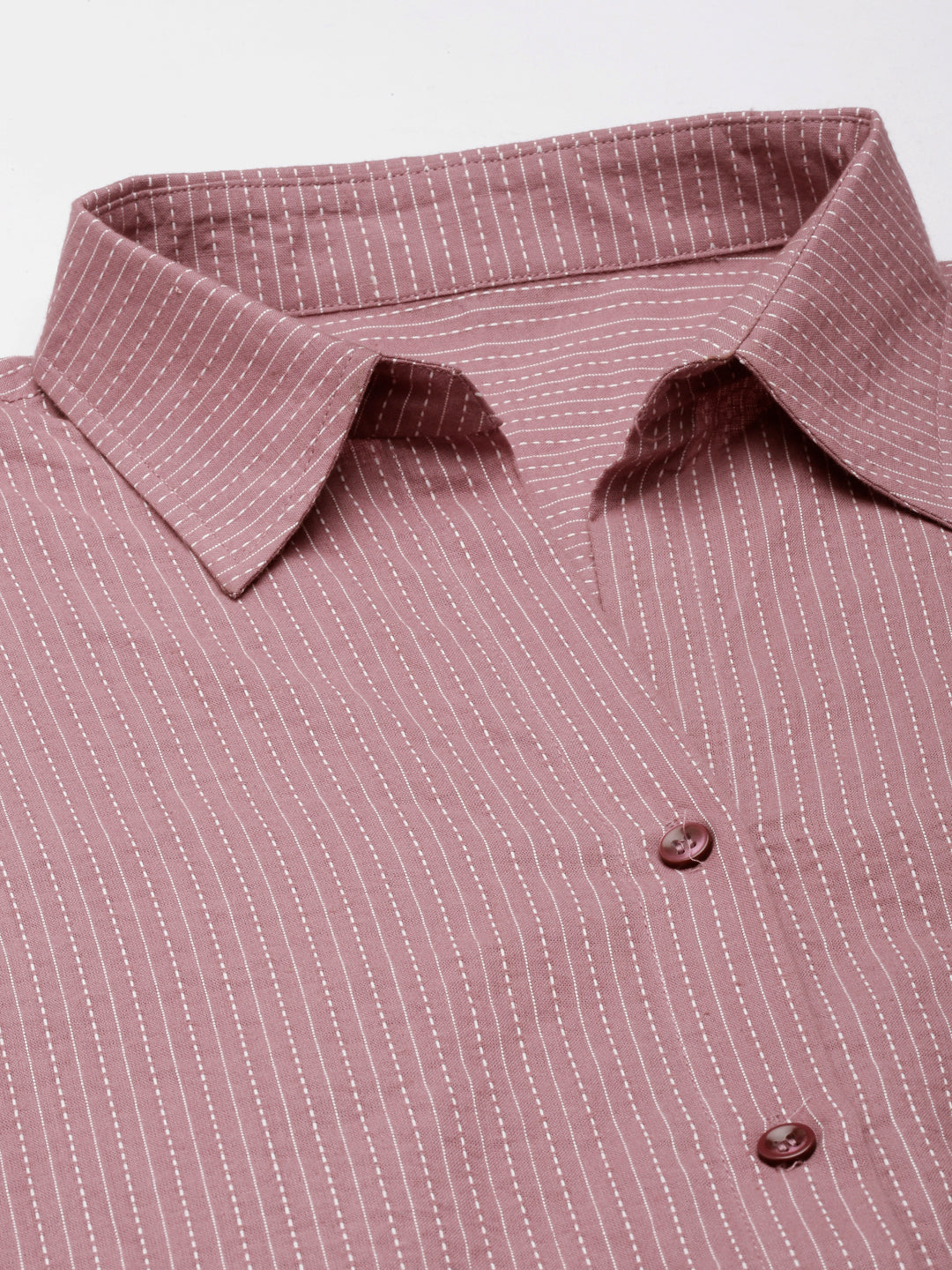 Oversized Cotton Shirts - Mauve