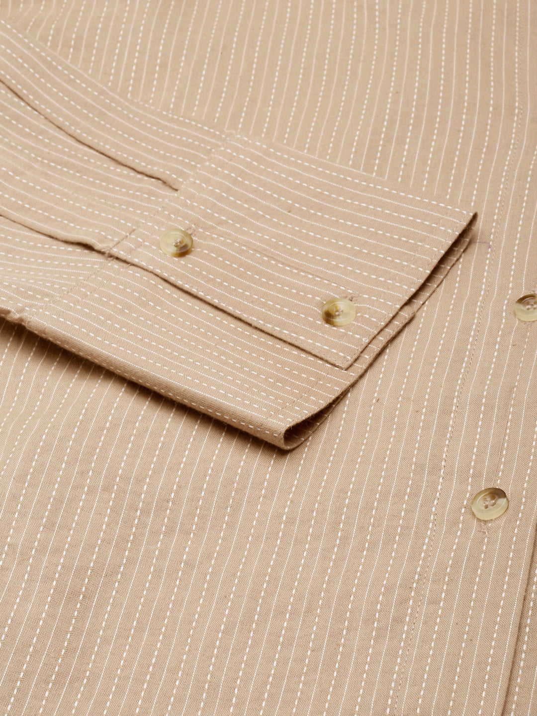 Oversized Cotton Shirts - Nude Brown