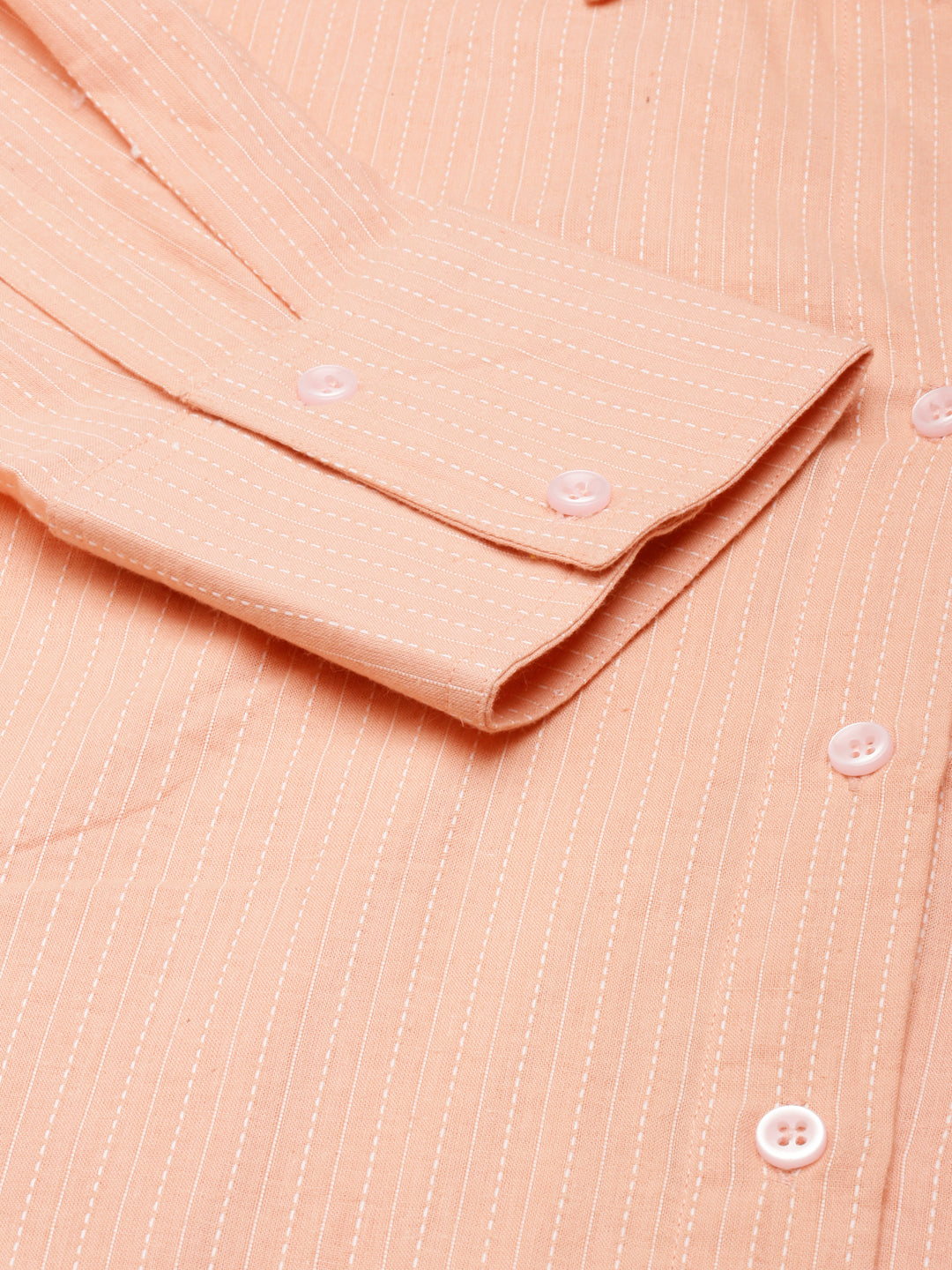 Oversized Cotton Shirts - Peach