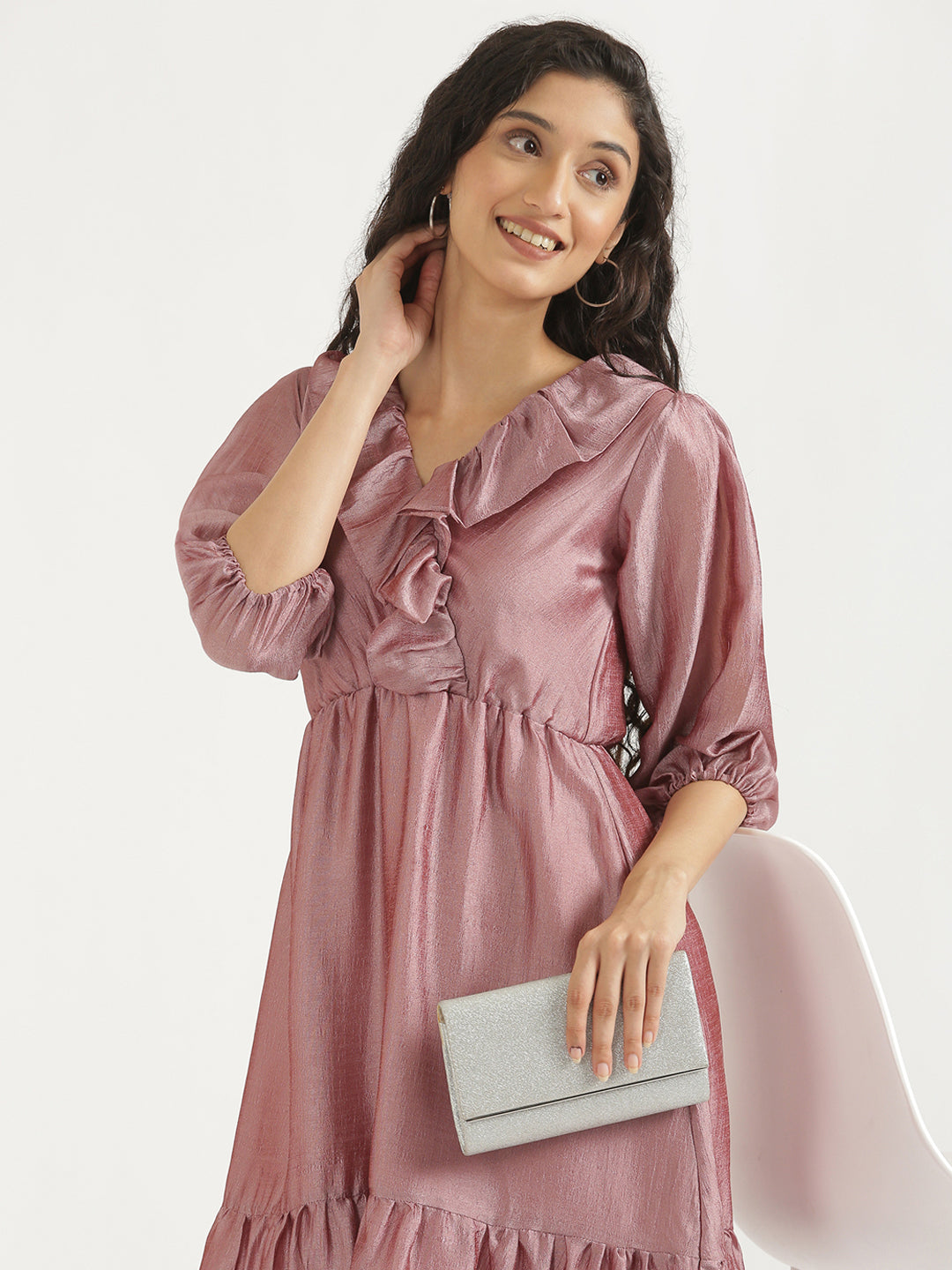 Mauve Angarakha Dress