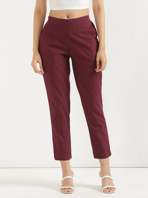 Maroon Everyday Pants