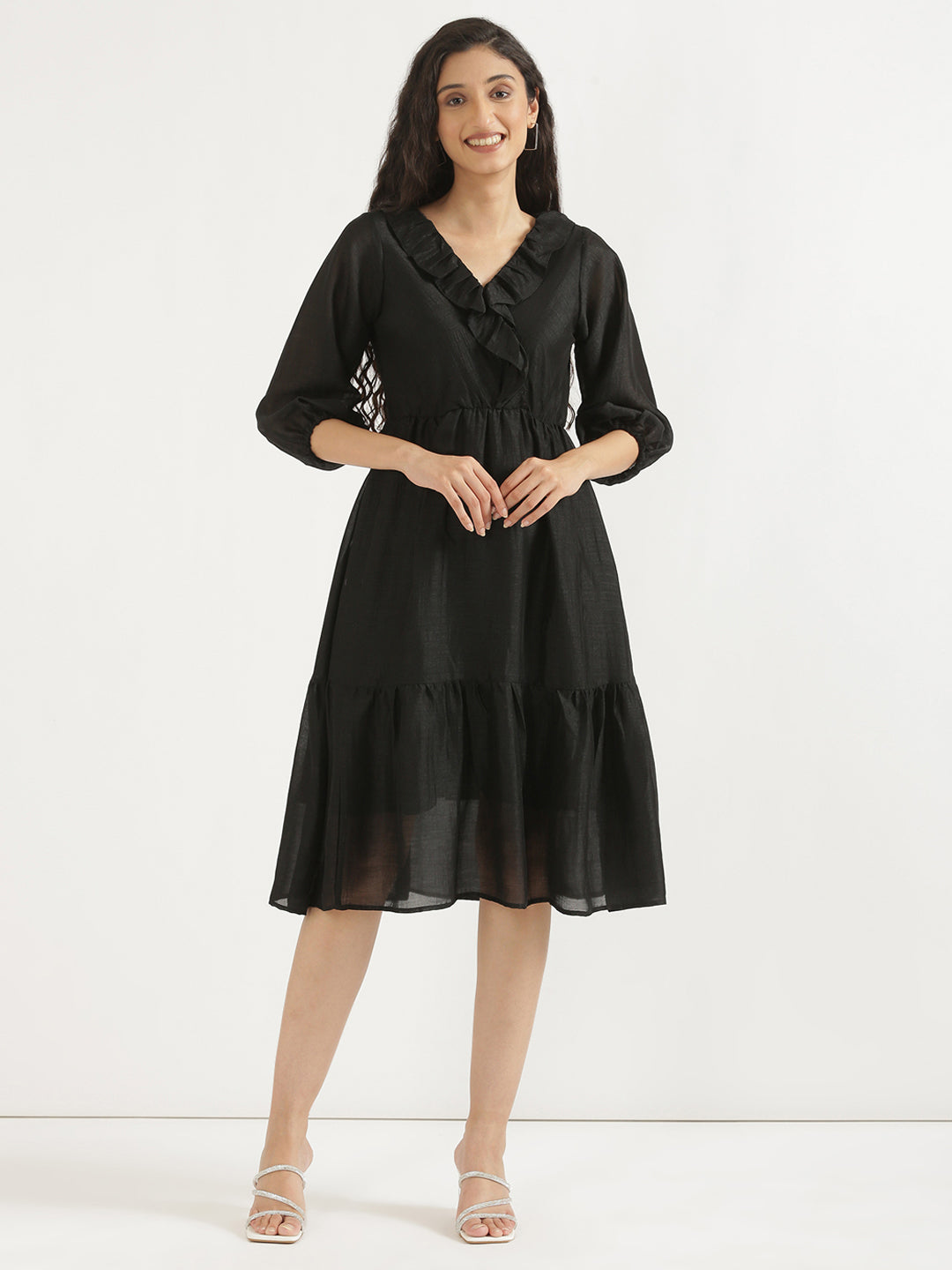 Black Angarakha Dress