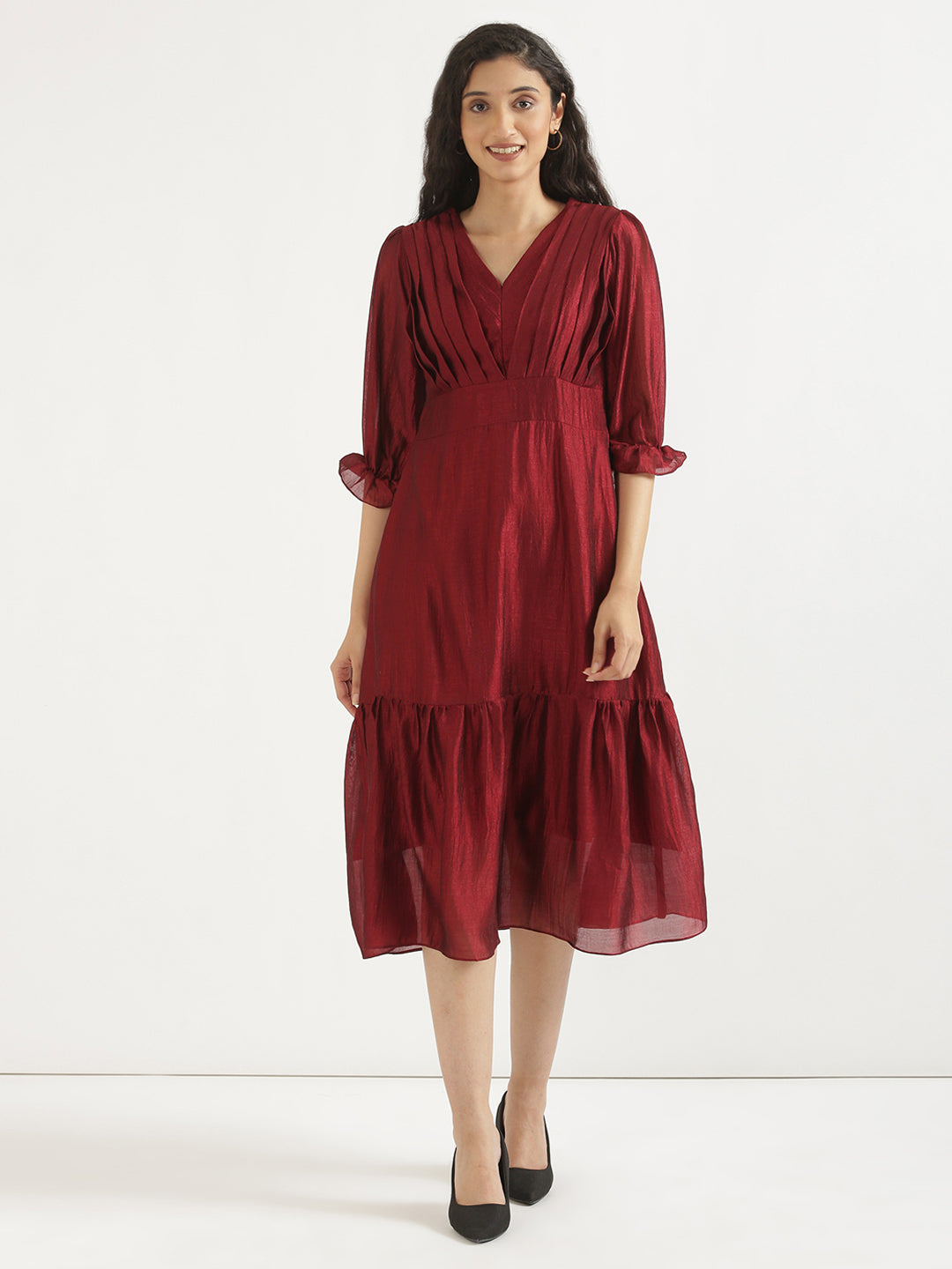 Maroon Queen Dress