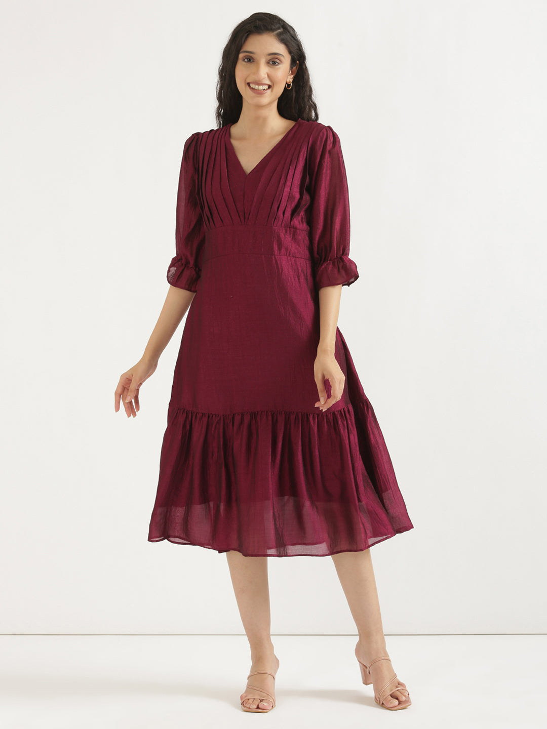 Burgandy Queen Dress