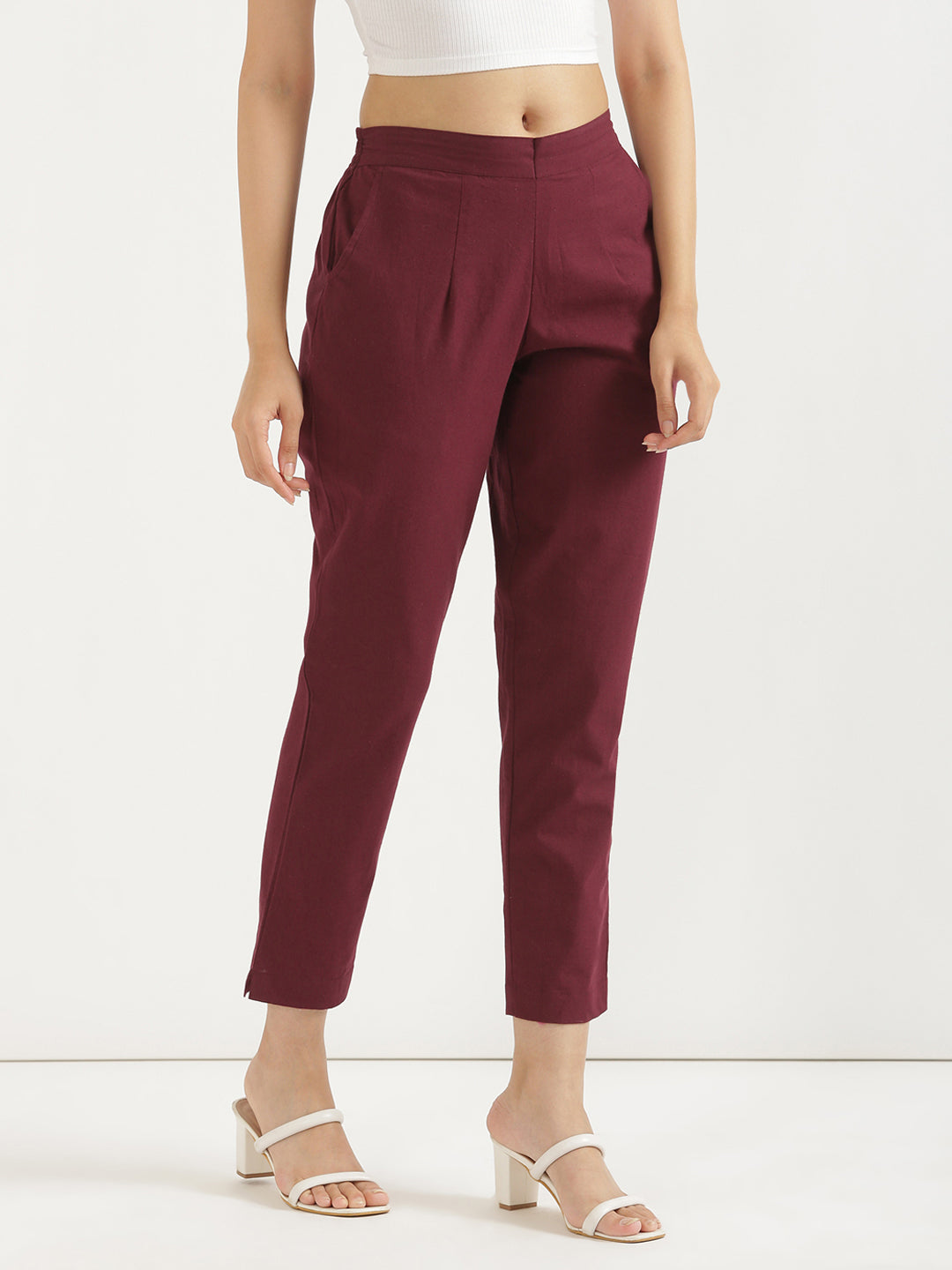 Maroon Everyday Pants