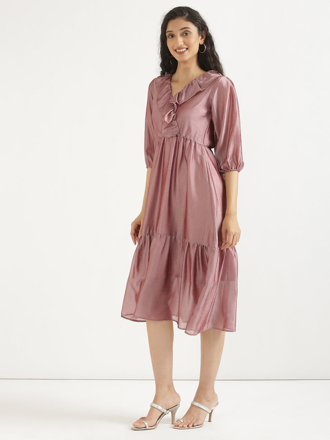 Mauve Angarakha Dress