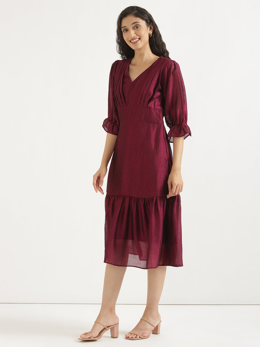 Burgandy Queen Dress