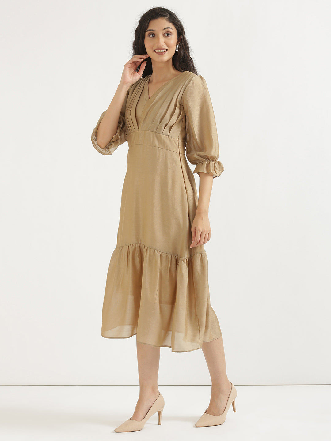 Nude Brown Queen Dress