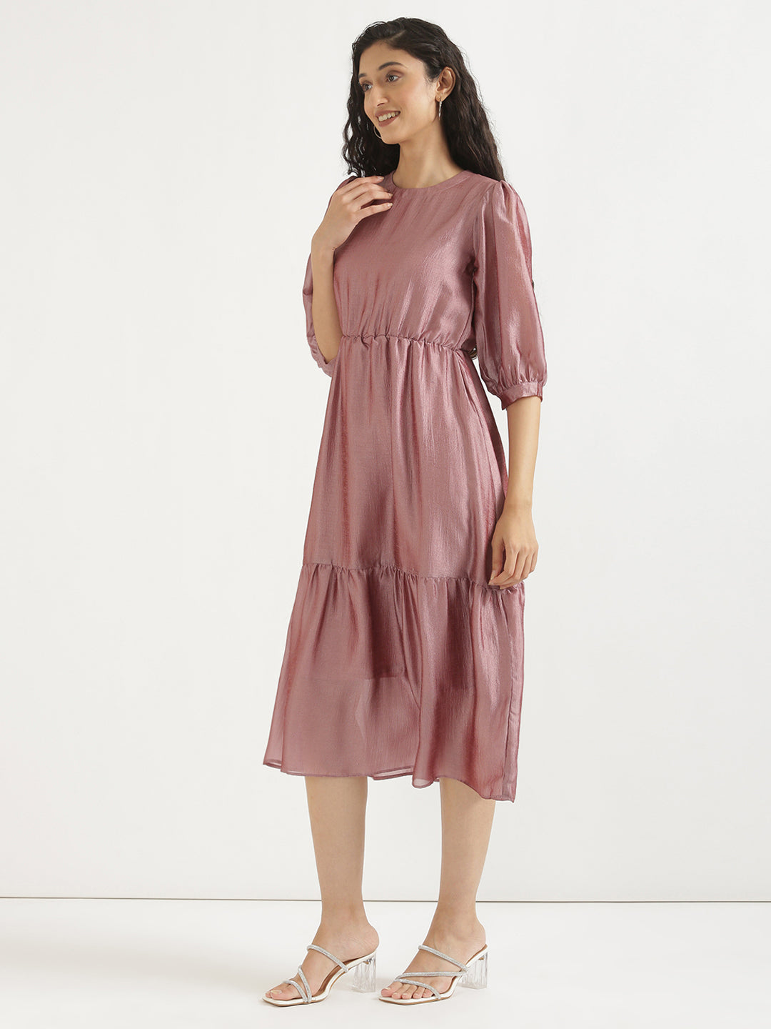 Mauve Midi Dress