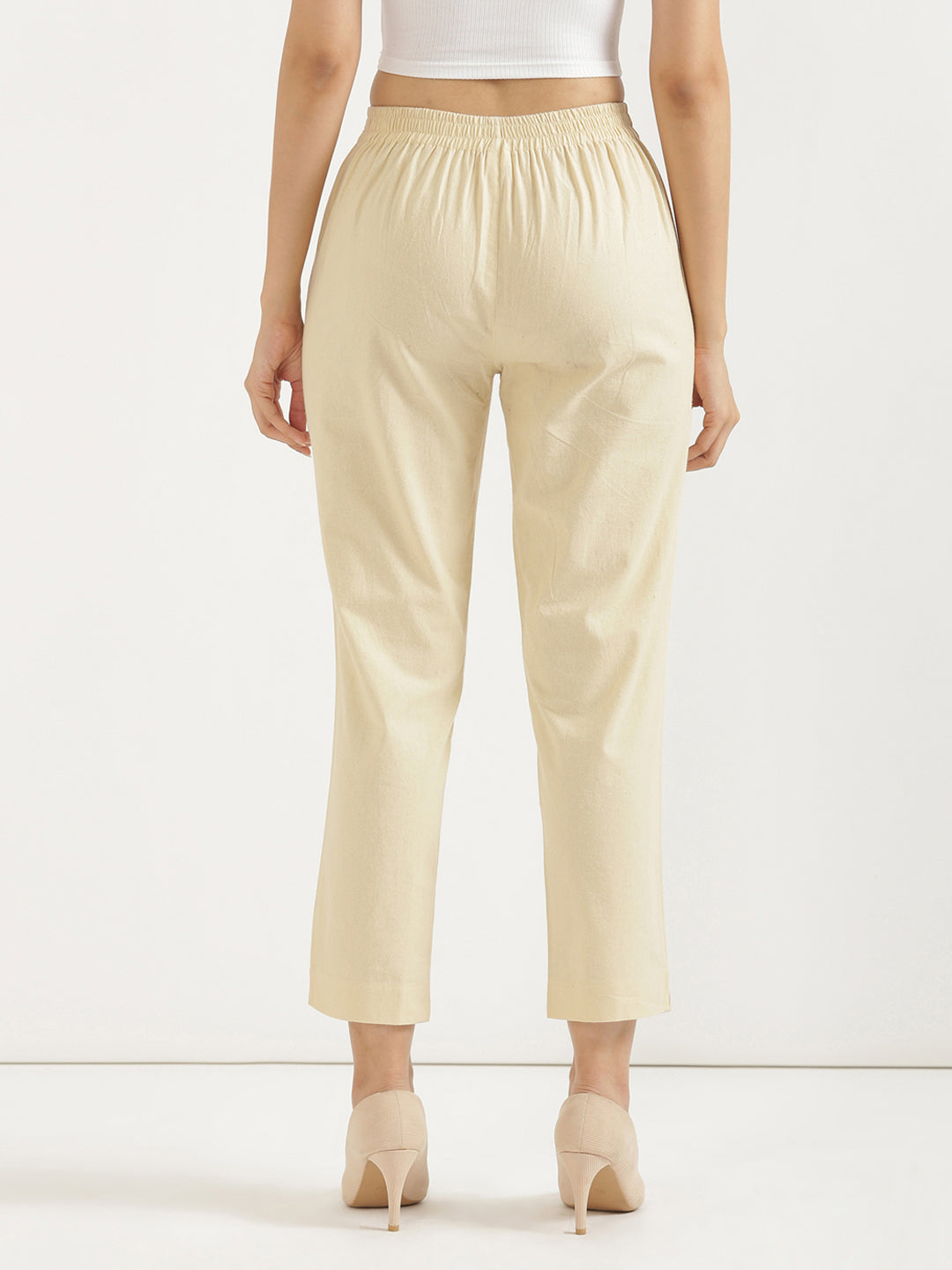 Beige Everyday Pants