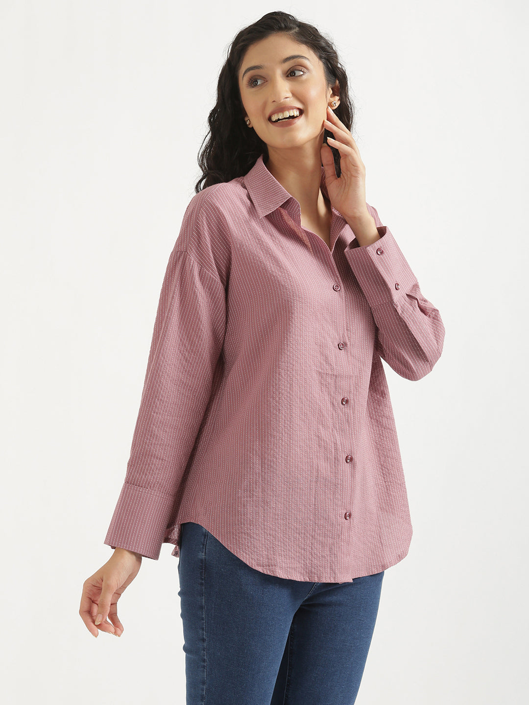 Oversized Cotton Shirts - Mauve – SUTI-KAPDA
