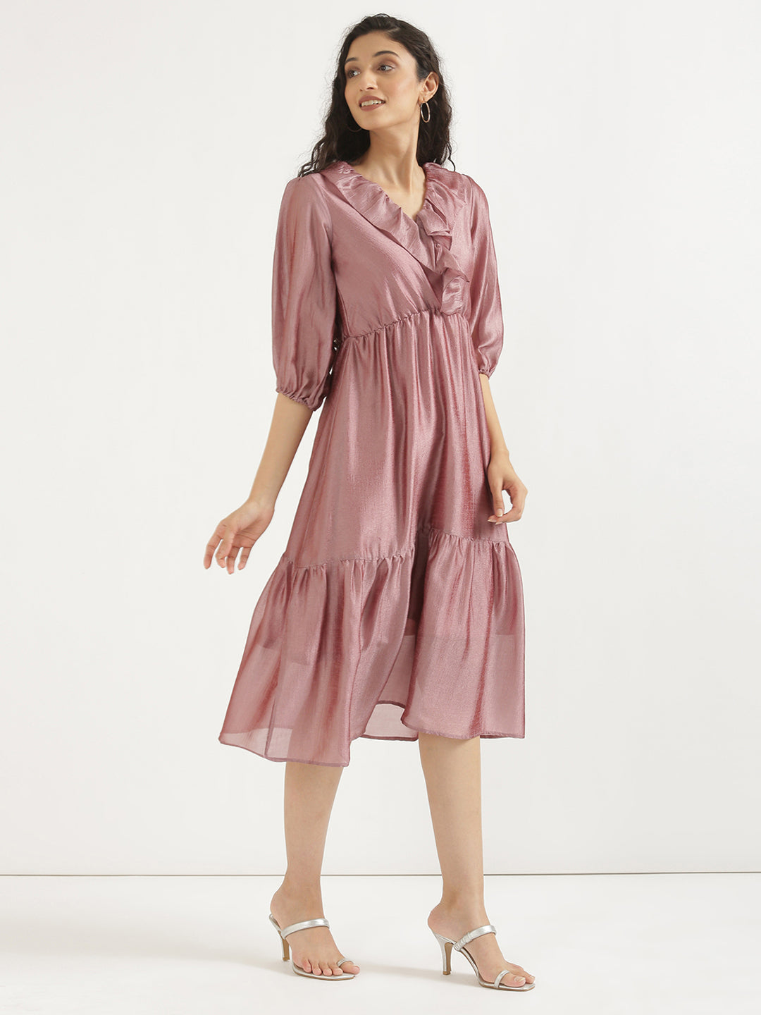 Mauve Angarakha Dress