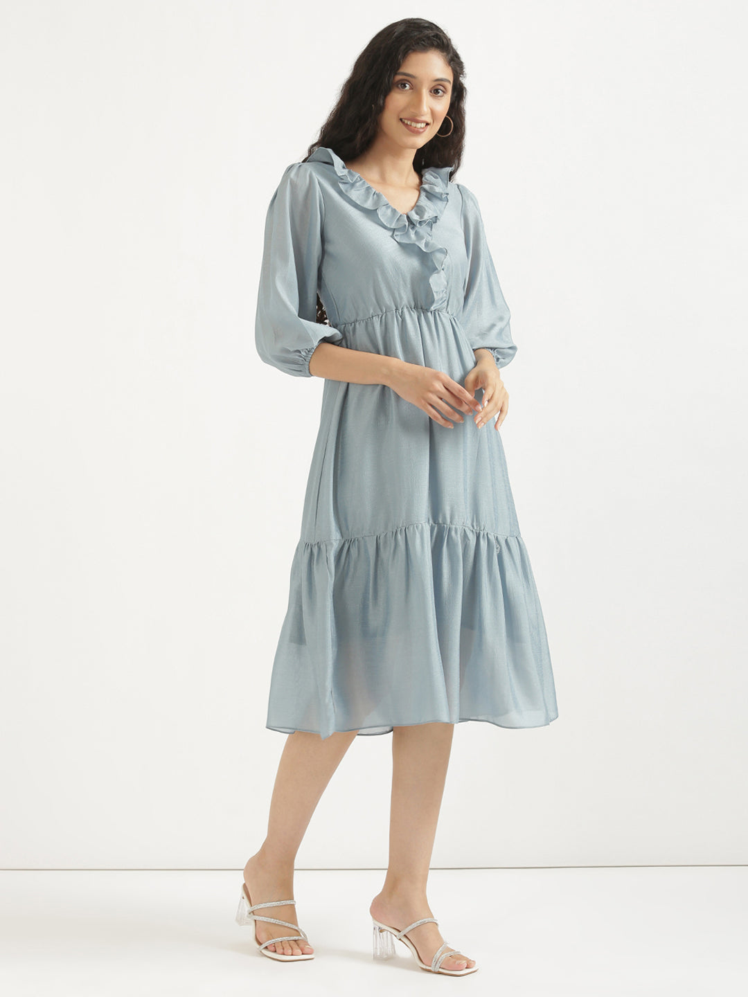 Powder Blue Angarakha Dress