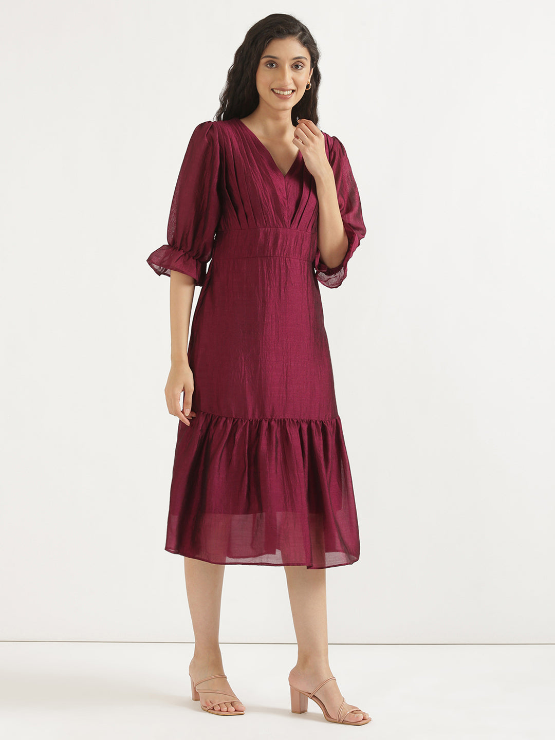 Burgandy Queen Dress