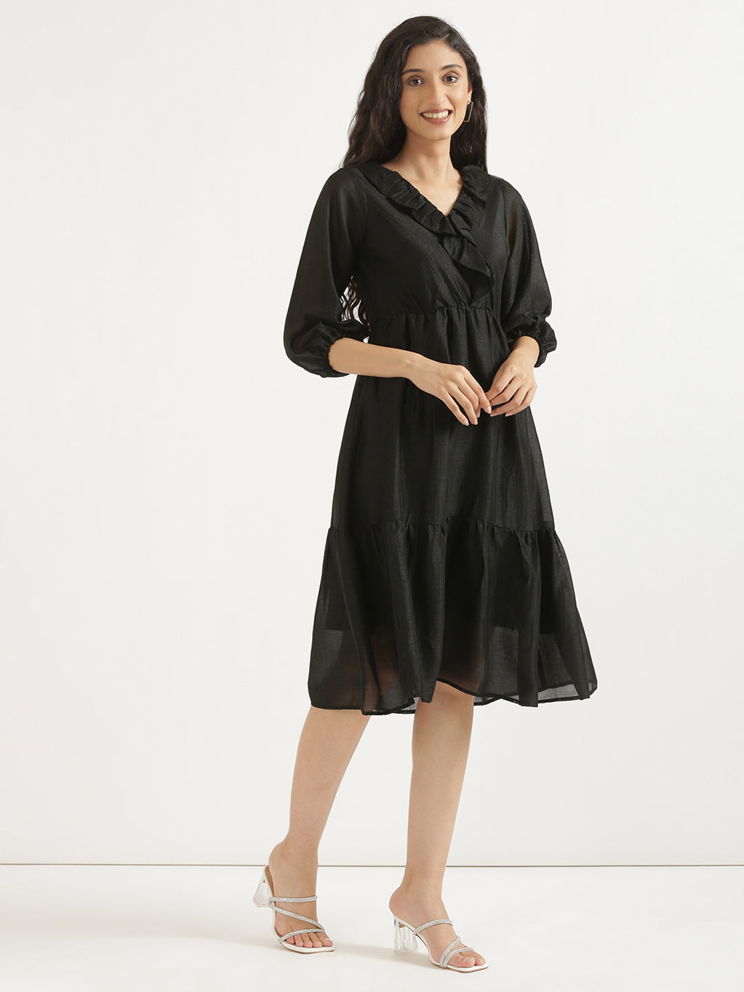 Black Angarakha Dress