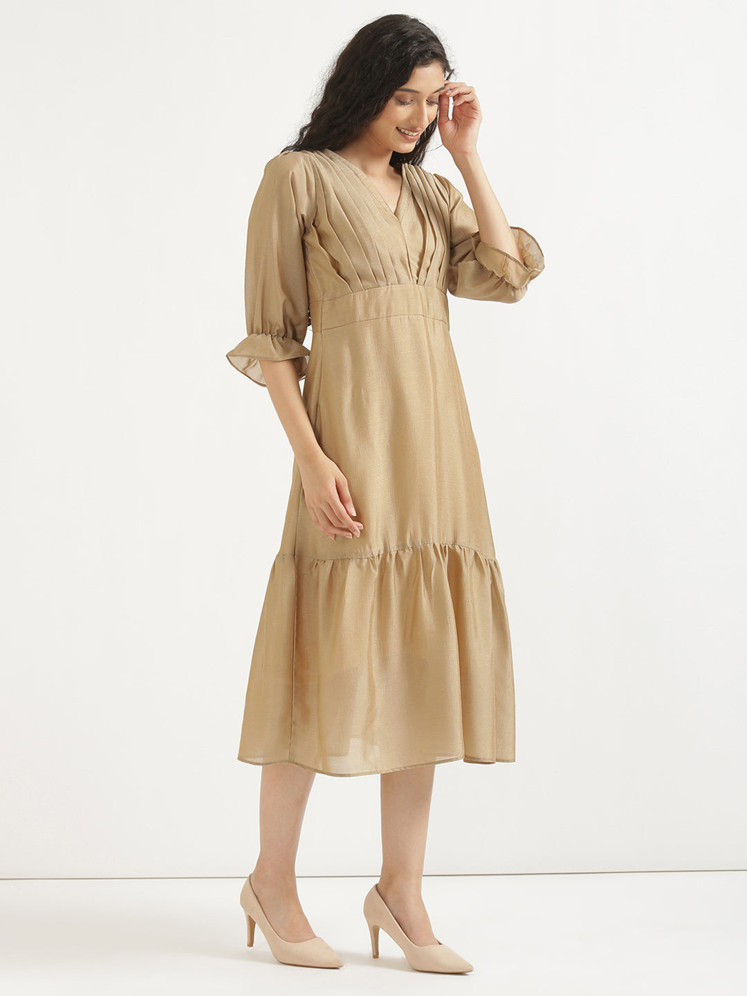 Nude Brown Queen Dress