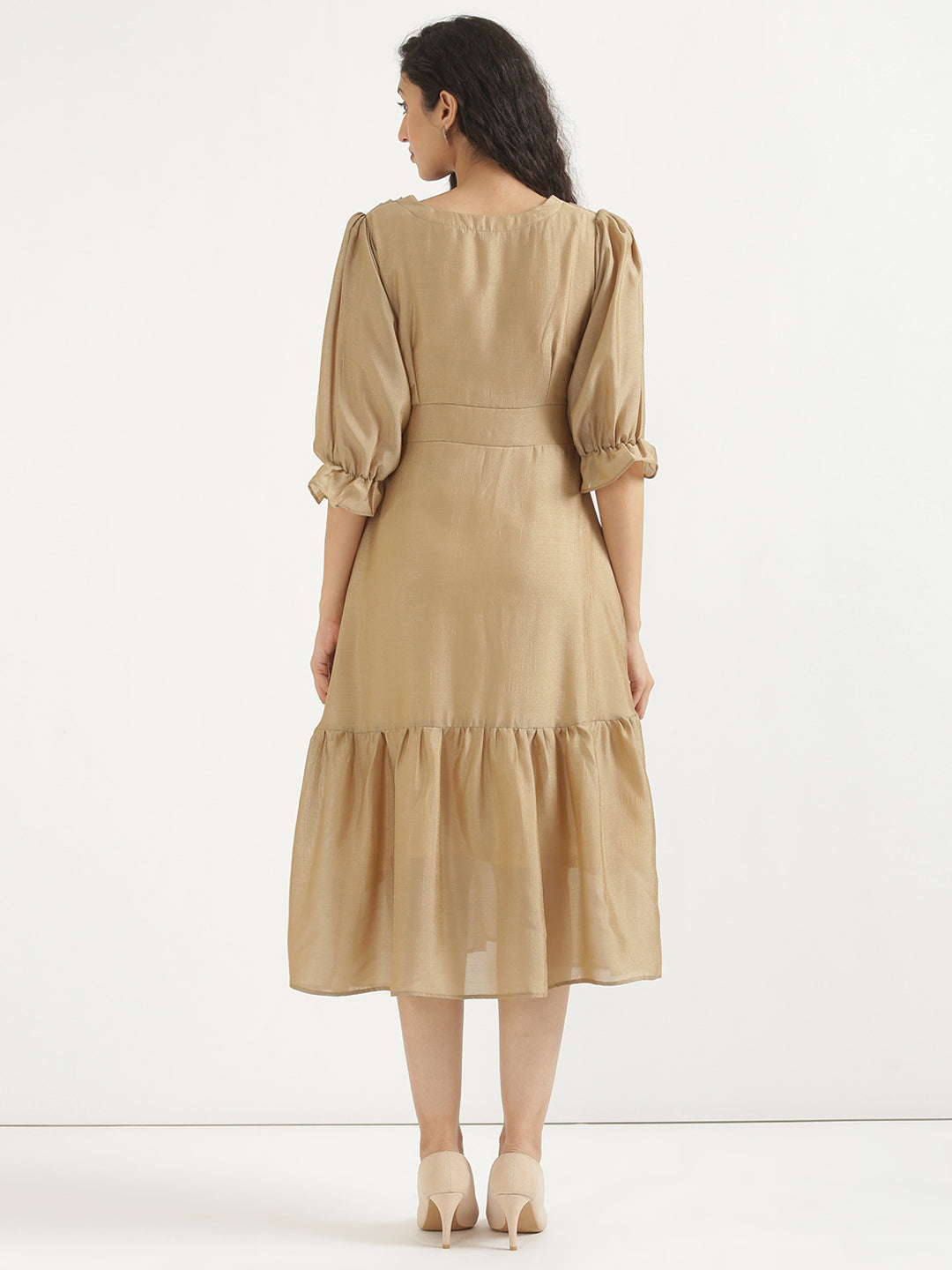 Nude Brown Queen Dress
