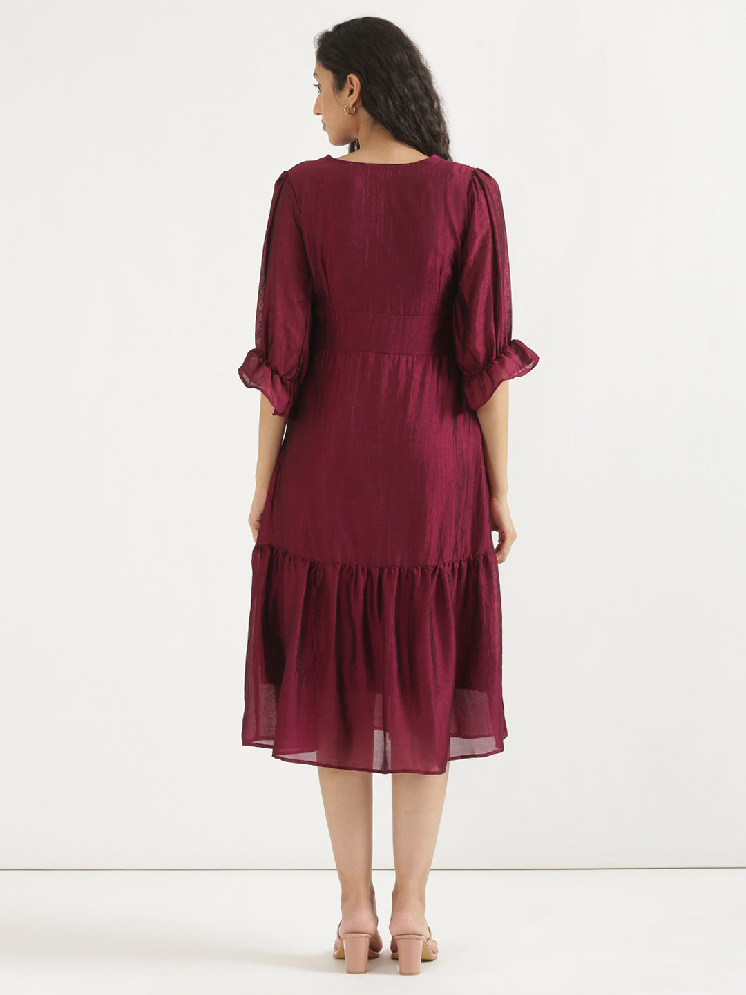 Burgandy Queen Dress