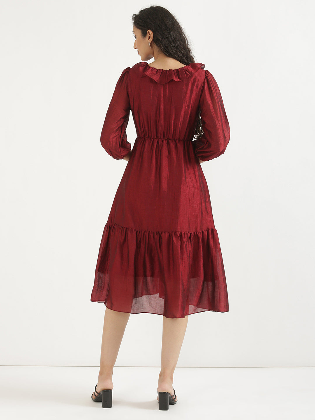 Maroon Angarakha Dress