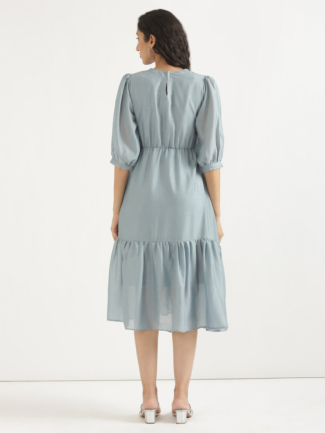 Powder Blue Midi Dress