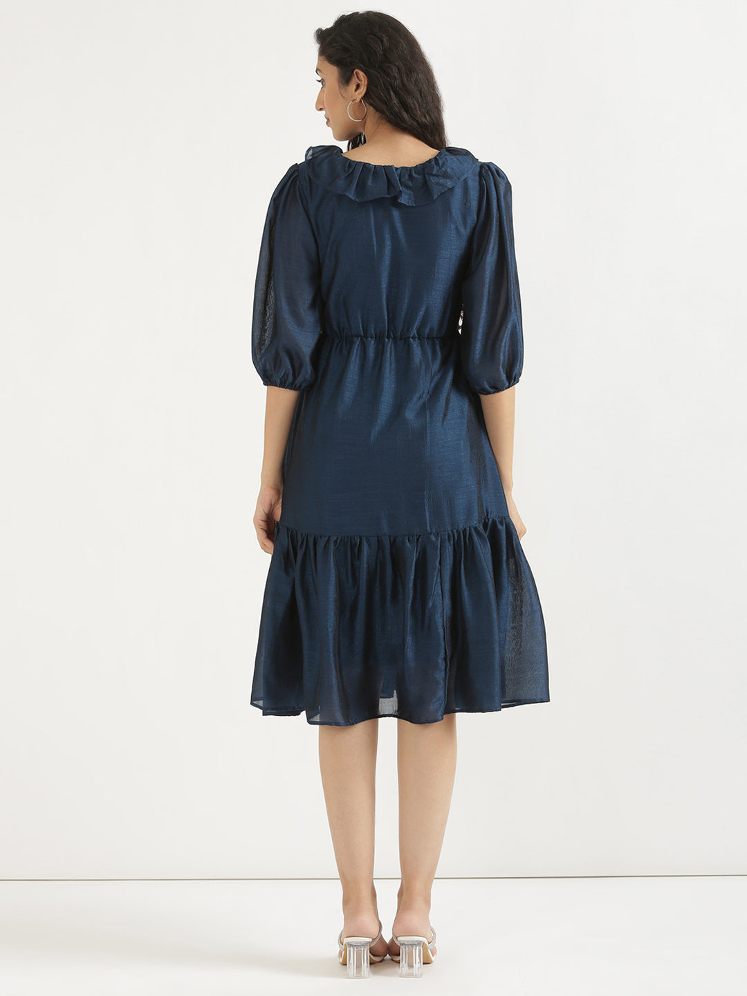 Navy Blue Angarakha Dress