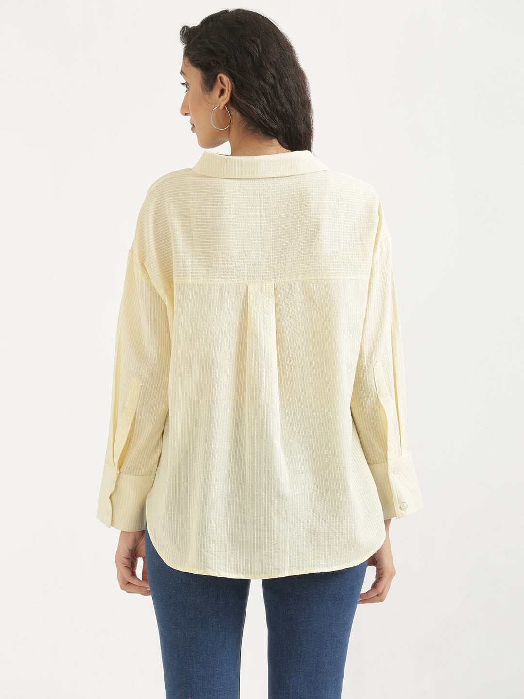 Oversized Cotton Shirts - Cream