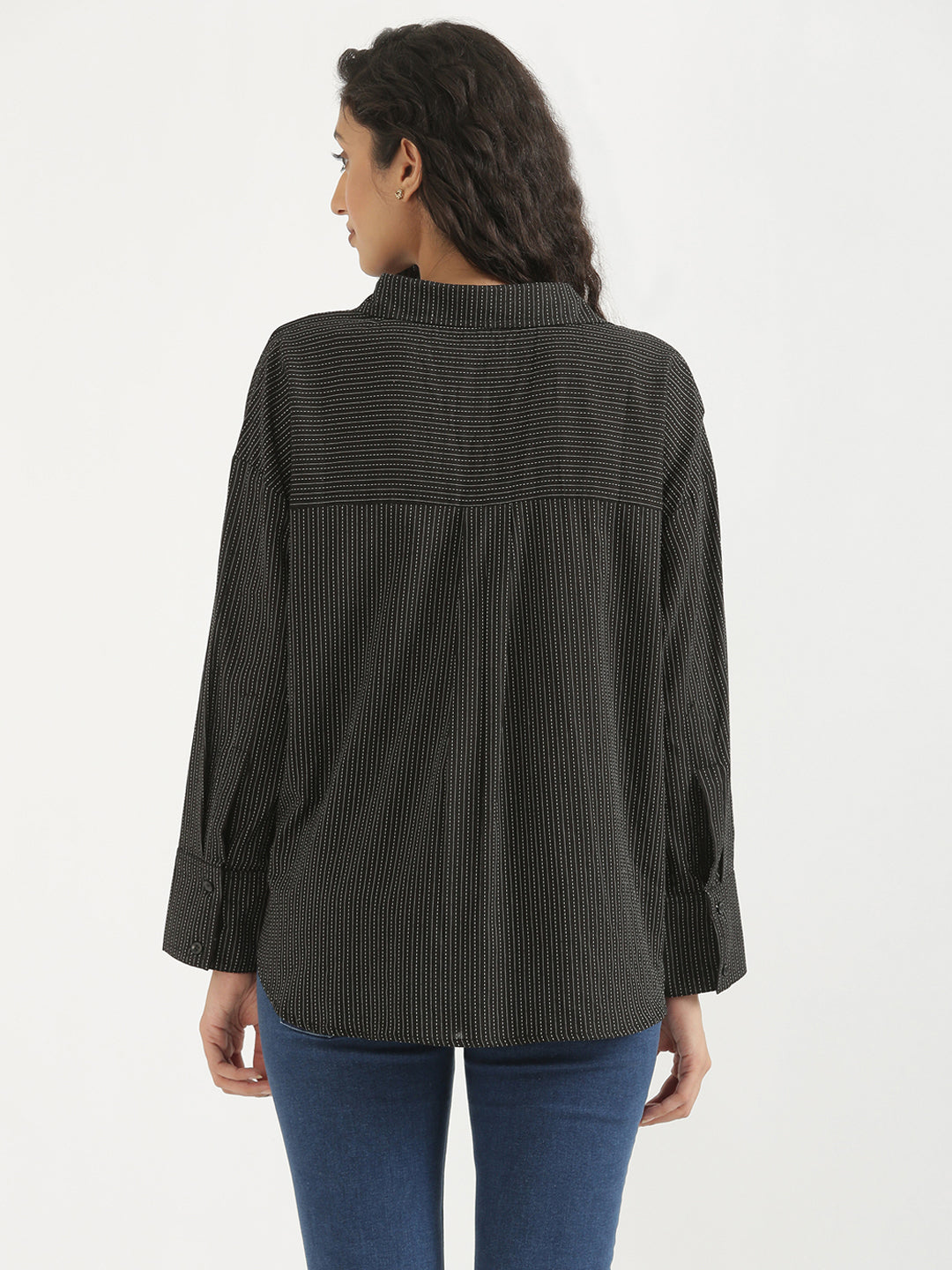 Oversized Cotton Shirts - Black