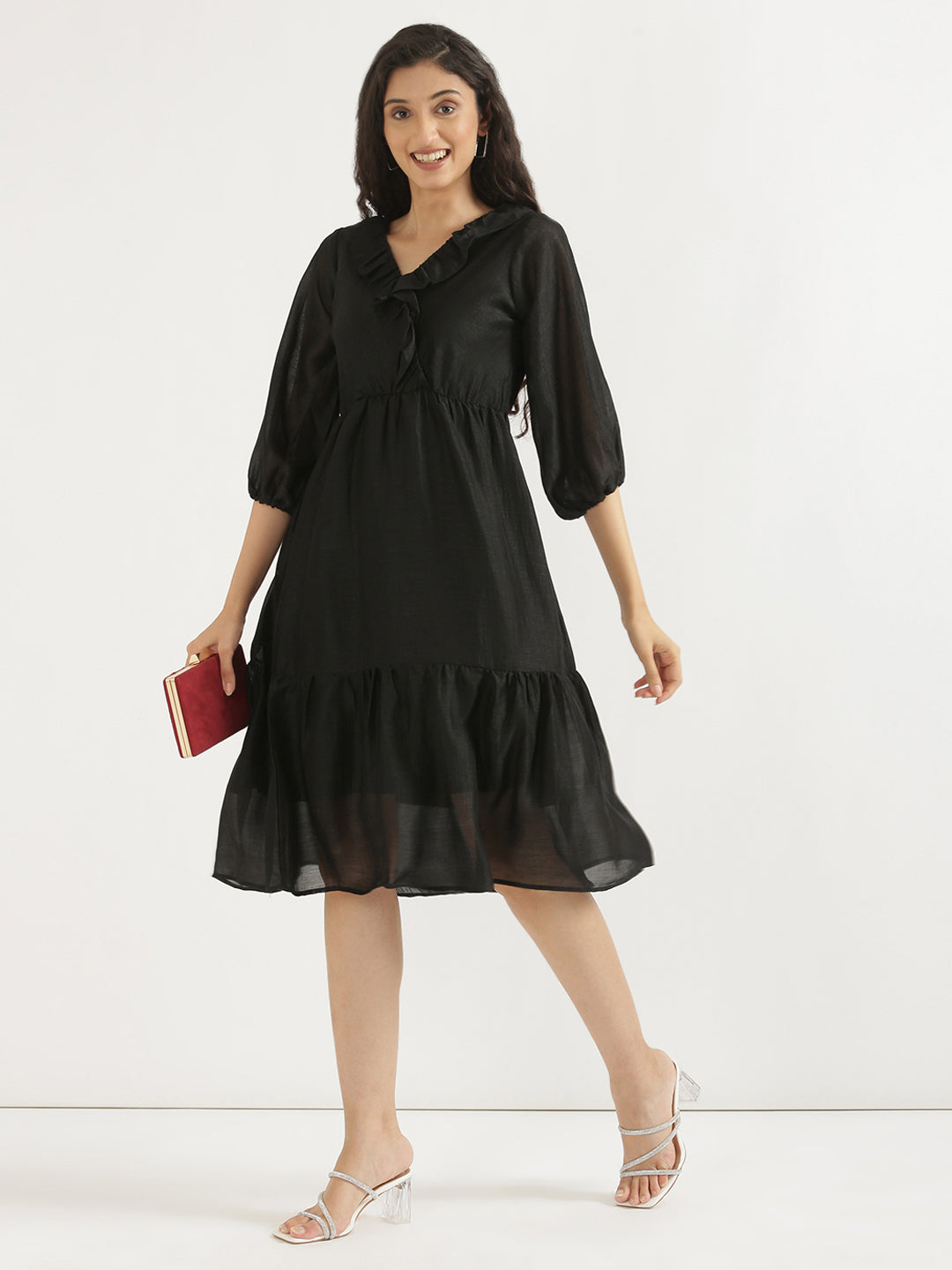 Black Angarakha Dress