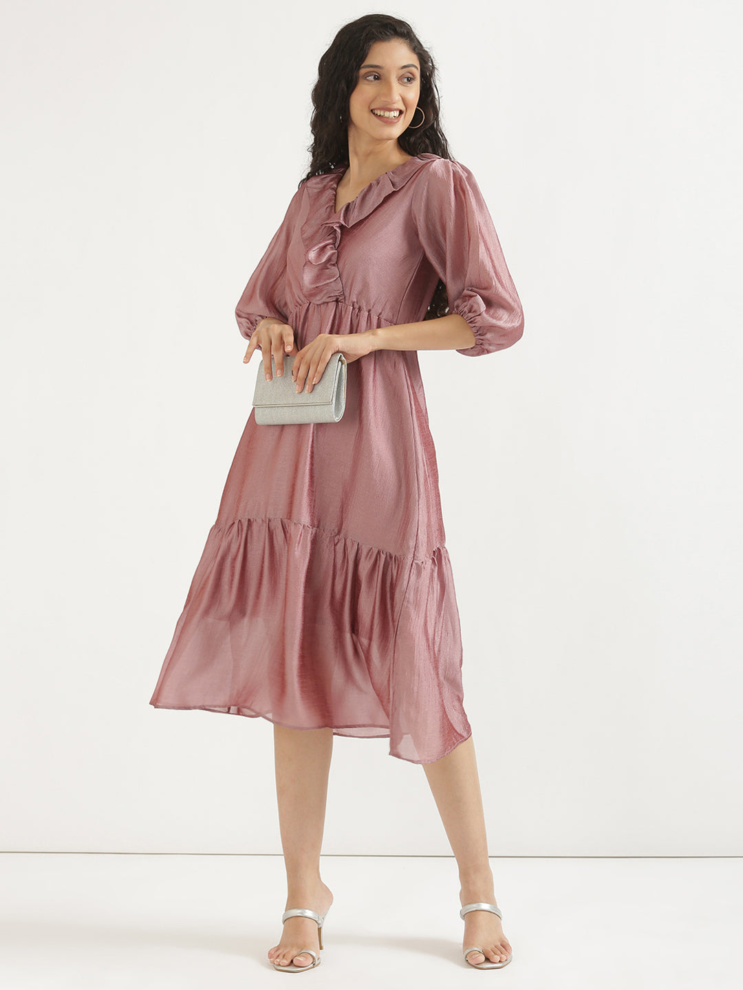 Mauve Angarakha Dress