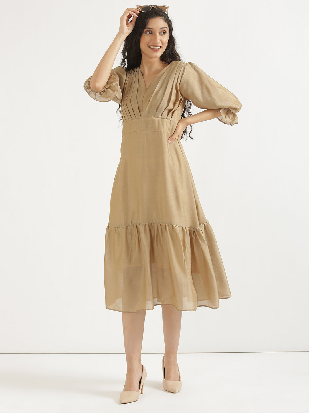 Nude Brown Queen Dress