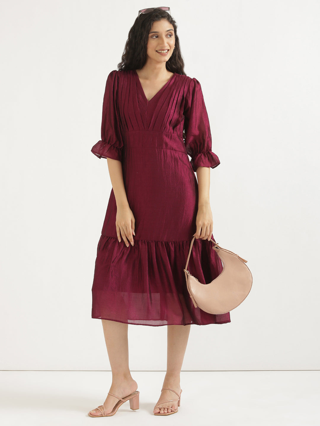 Burgandy Queen Dress