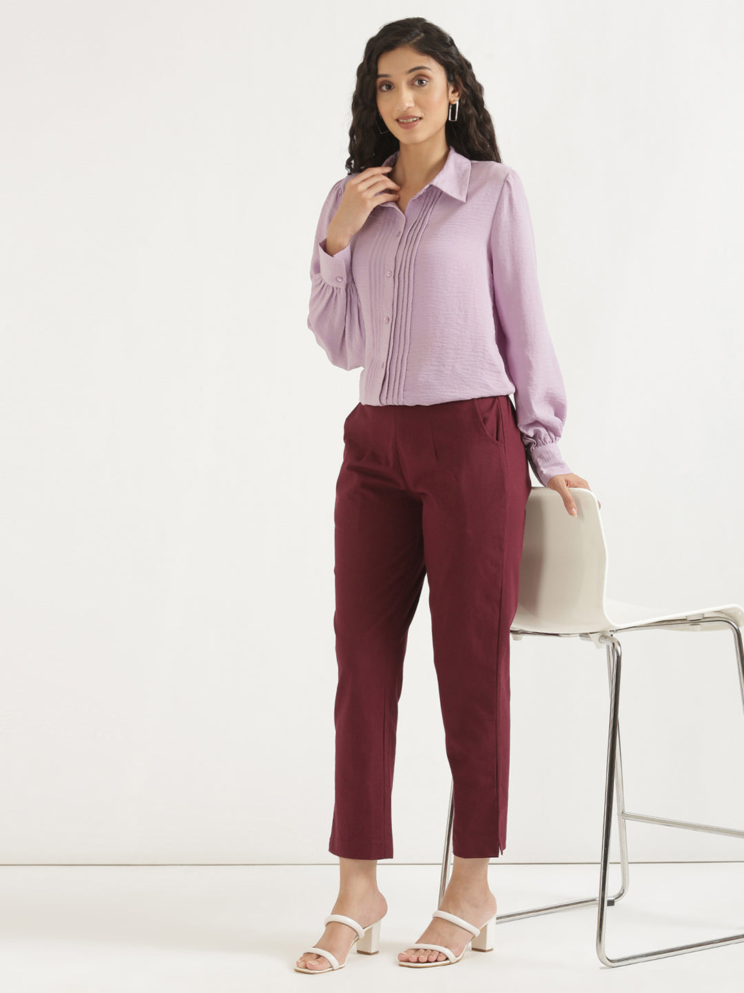 Maroon Everyday Pants