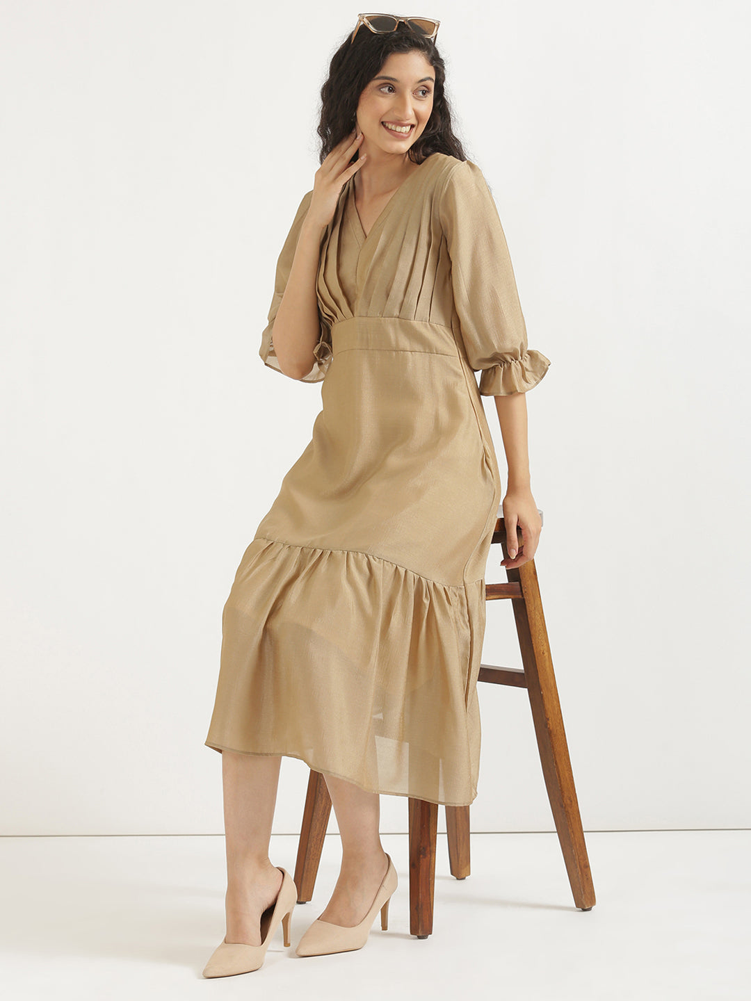 Nude Brown Queen Dress