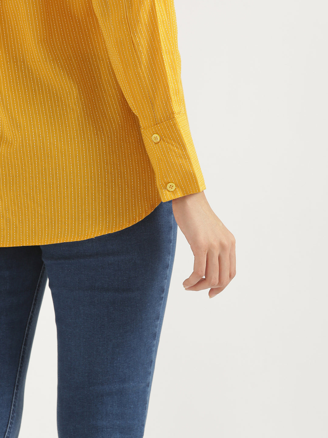 Oversized Cotton Shirts - Yellow