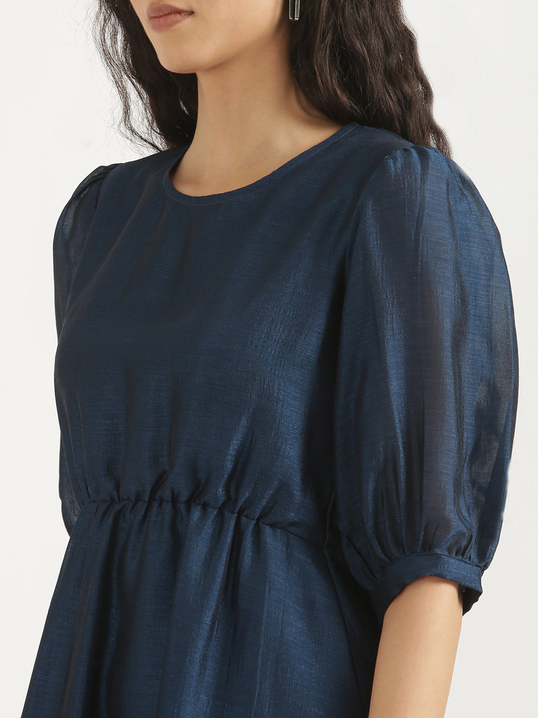 Navy Blue Midi Dress