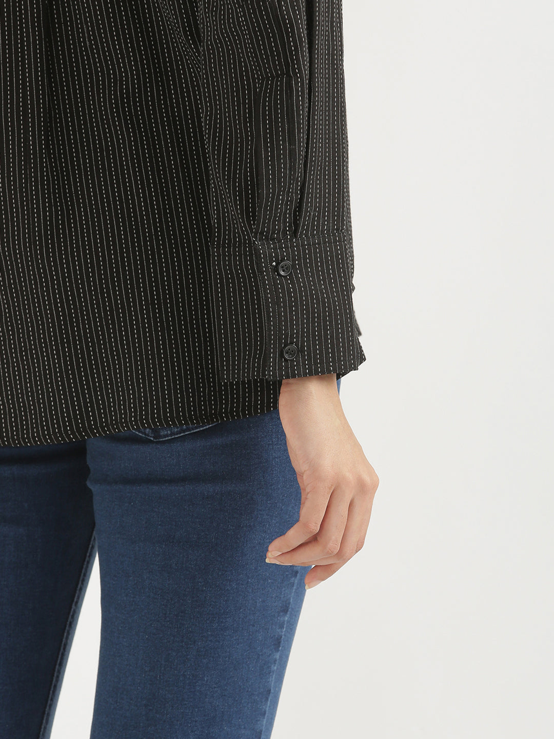Oversized Cotton Shirts - Black