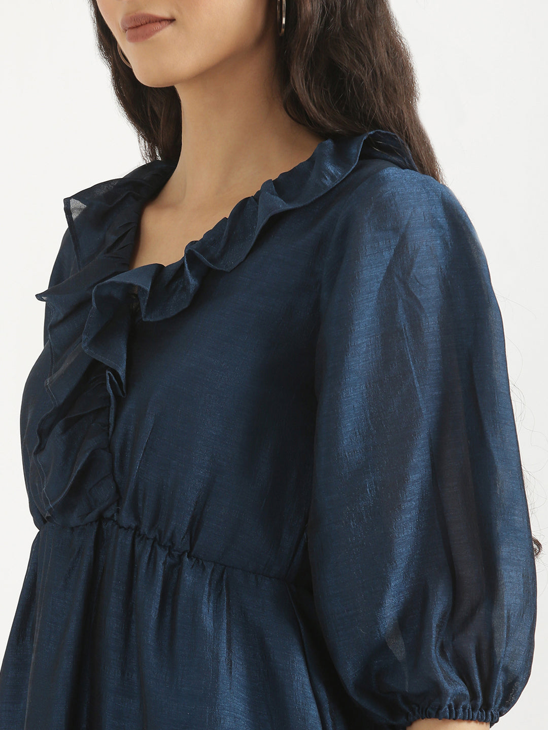 Navy Blue Angarakha Dress