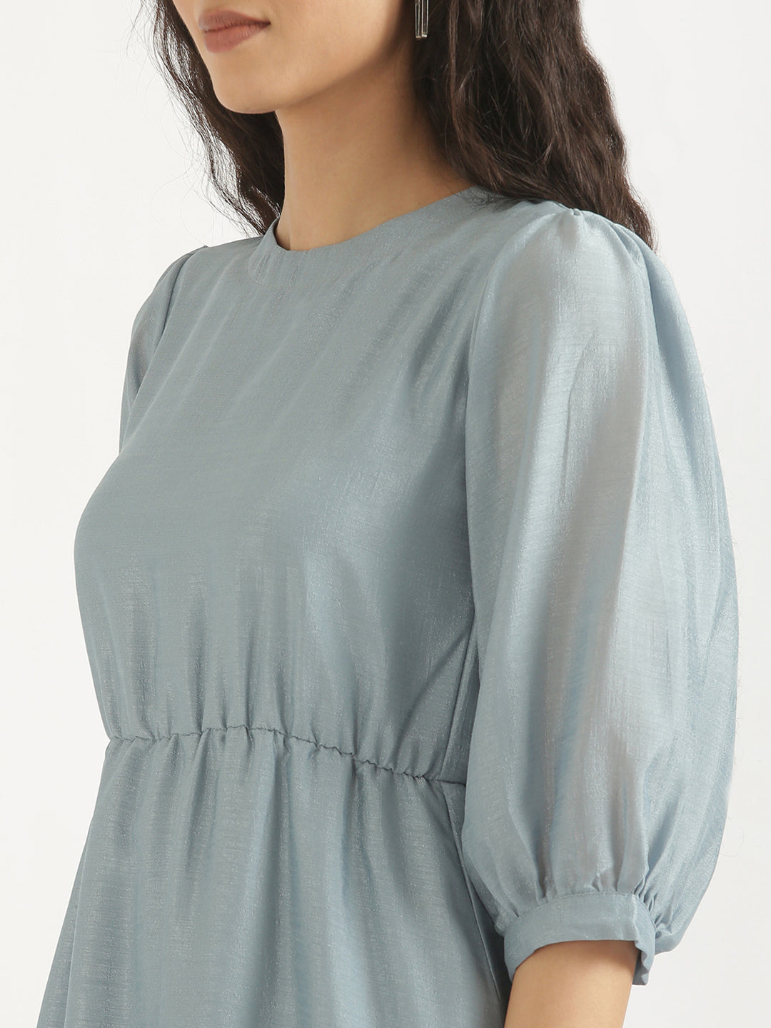 Powder Blue Midi Dress