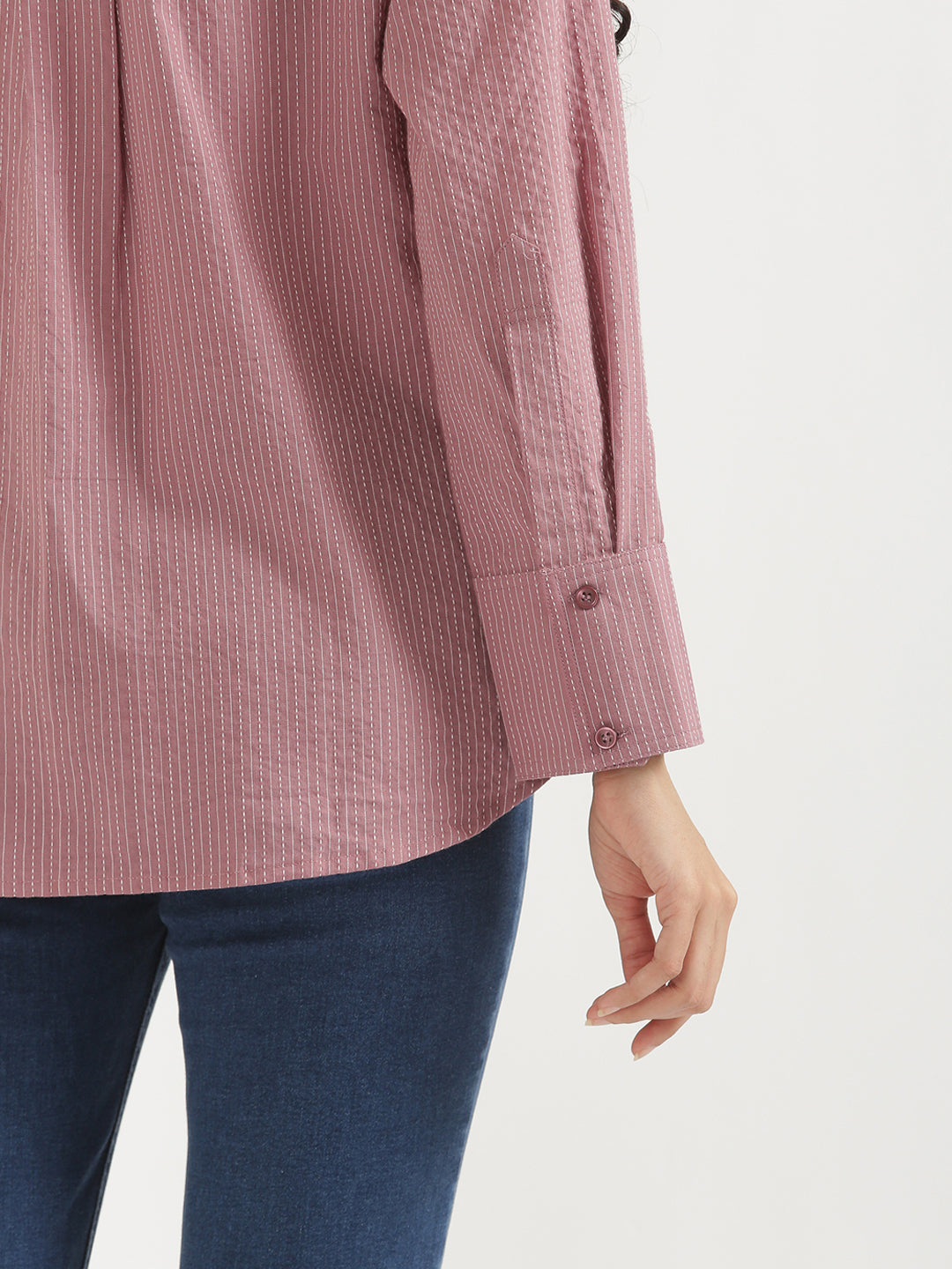 Oversized Cotton Shirts - Mauve
