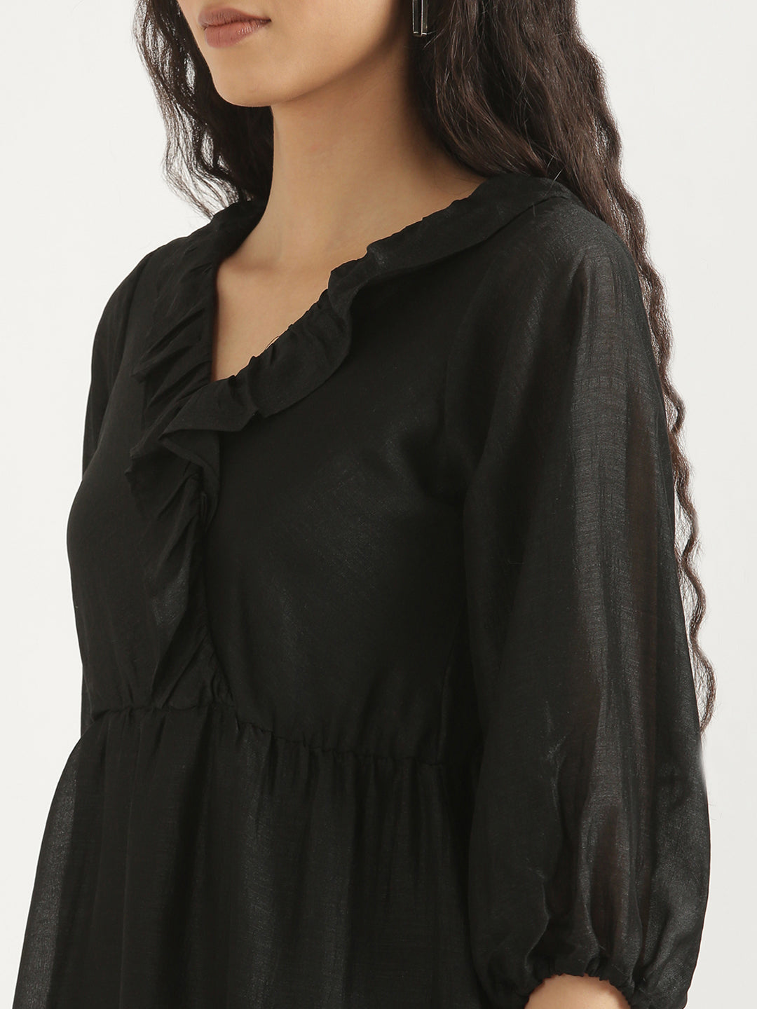 Black Angarakha Dress