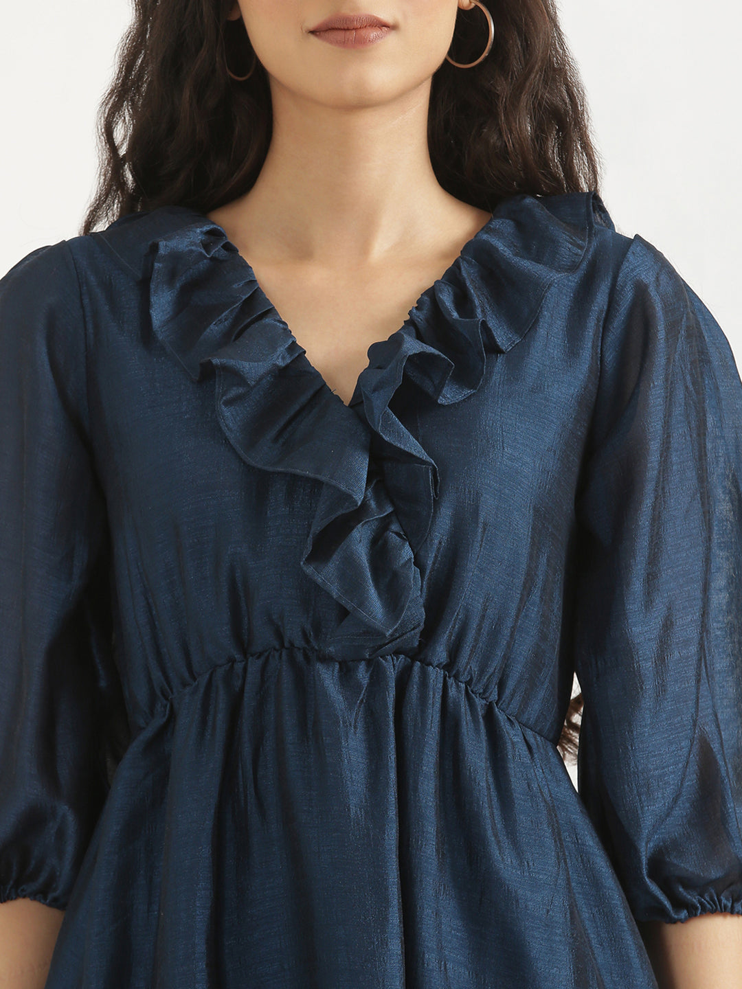 Navy Blue Angarakha Dress