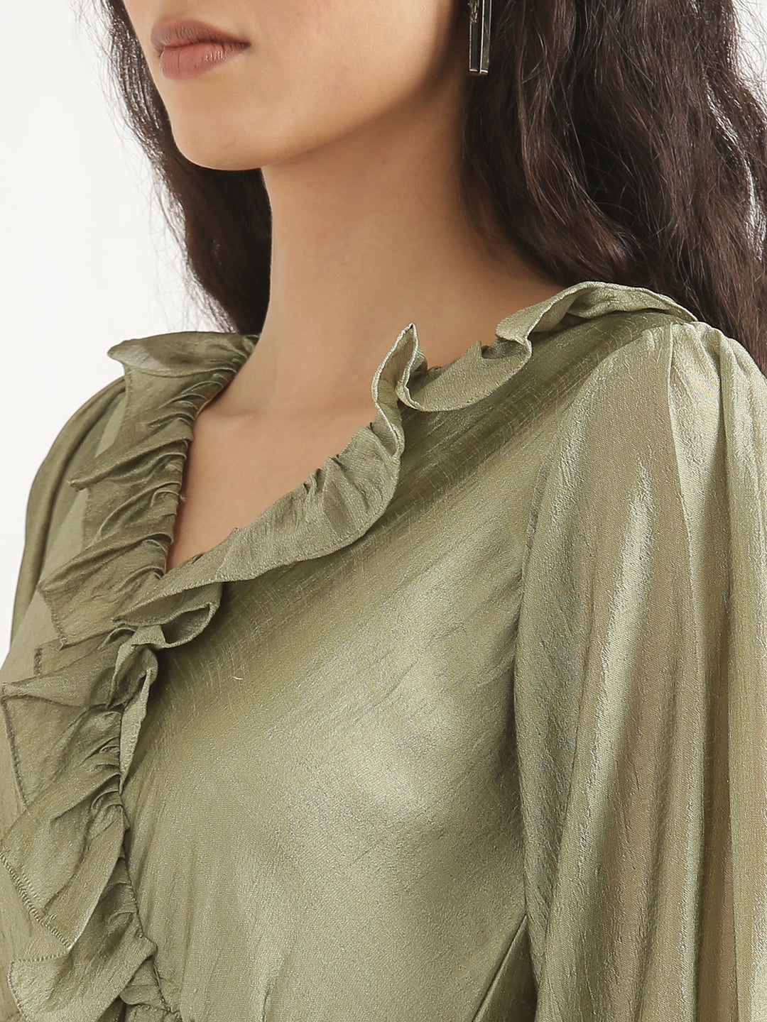 Olive Angarakha Dress