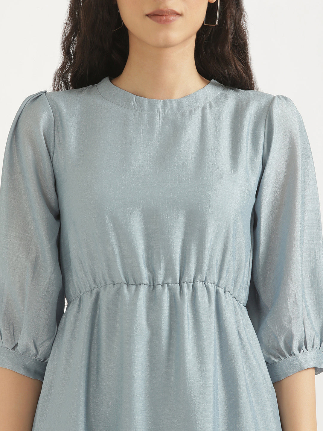 Powder Blue Midi Dress